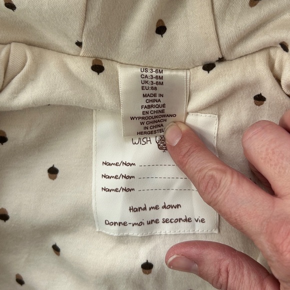 Soft Teddy Bear Baby Bunting Suit/Snow Suit 3–6 Months Faux Fur Neutral Like New - Picture 4 of 4